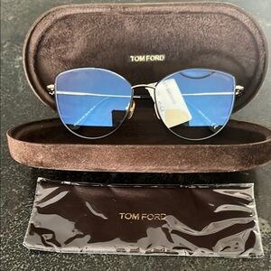 Tom Ford TF5667-B 005 Shiny Black Enamel Front Prescription Glasses Gold/Black